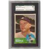 Image 1 : MICKEY MANTLE 1963 TOPPS BASEBALL CARD