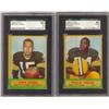 Image 1 : BART STARR & WILLIE WOOD 1963 TOPPS FOOTBALL CARD