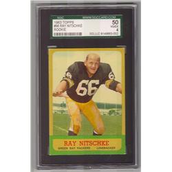 RAY NITSCHKE 1963 TOPPS ROOKIE FOOTBALL CARD