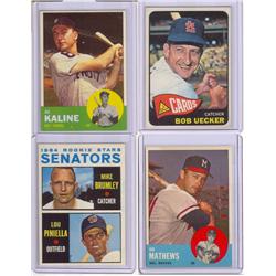 AL KALINE, BOB UECKER, LOU PINELLA, & ED MATHEWS 