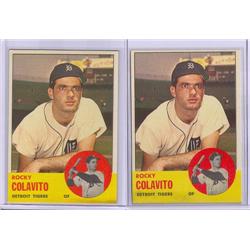 PAIR OF ROCKY COLAVITO BASEBALL CARDS