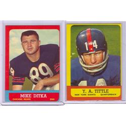 MIKE DITKA & Y.A. TITLE FOOTBALL CARDS