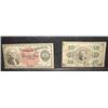 Image 1 : PAIR OF 19TH CENTURY FRACTIONAL CURRENCY NOTES