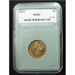 1873 $5 LIBERTY GOLD COIN