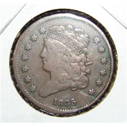 1835 HALF-CENT