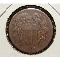1866 TWO-CENT PIECE