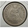 Image 1 : 1857 SEATED LIBERTY QUARTER