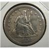 Image 1 : 1858 SEATED LIBERTY QUARTER
