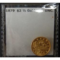 1879 $2 ½ LIBERTY GOLD COIN