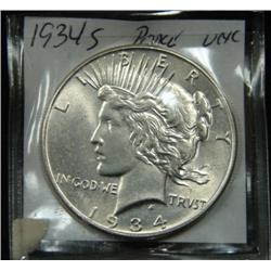 1934-S U.S. PEACE SILVER DOLLAR