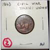 Image 1 : 1863 CIVIL WAR TOKEN