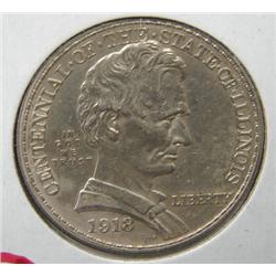 1918 LINCOLN COMMEMORATIVE HALF DOLLAR