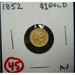 1852 $1 GOLD COIN