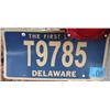 Image 1 : LIVE DELAWARE FOUR DIGIT TRAILER TAG #T9785