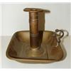 Image 1 : 19TH CENTURY BRASS PUSH-UP CANDLESTICK
