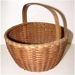 PRIMITIVE SPLINT OAK GATHERING BASKET