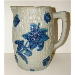 BLUE SALT-GLAZED PITCHER