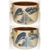 Image 2 : BLUE DECORATED STONEWARE CAKE CROCK