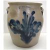 Image 1 : BLUE DECORATED PENNSYLVANIA STONEWARE CROCK