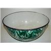 Image 2 : GREEN & WHITE GRANITE WARE BOWL