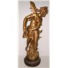 Image 1 : LARGE GILT METAL STATUE