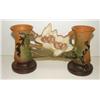 Image 2 : ROSEVILLE MAGNOLIA, 1943 DOUBLE CANDLEHOLDER