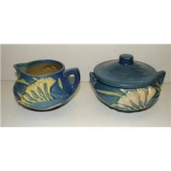 ROSEVILLE FREESIA, 1945 SUGAR & CREAMER