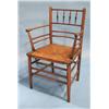 Image 1 : OAK RUSH BOTTOM ARM CHAIR