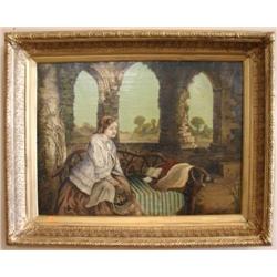 JOSEPH HIDLEY OIL ON CANVAS PAINTING