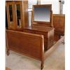 Image 1 : TWO PIECE OAK BEDROOM SUITE