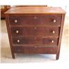 Image 1 : WALNUT FOUR DRAWER CHEST