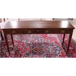 HEPPLEWHITE STYLE MAHOGANY HALL TABLE