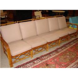 FICKS REED RATTAN SOFA