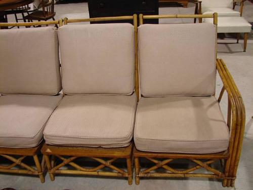 FICKS REED RATTAN SOFA