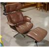 Image 1 : EAMES STYLE OFFICE CHAIR & OTTOMAN