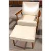 Image 1 : VINTAGE 1960S ARM CHAIR & OTTOMAN