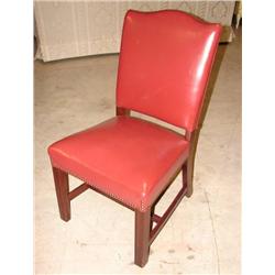 LEATHER OCCASIONAL SIDE CHAIR