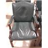 Image 2 : SET OF FOUR LEATHER ARM CHAIRS
