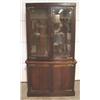 Image 1 : TWO PIECE MAHOGANY BOOKCASE