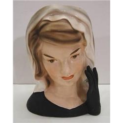 FIGURAL JACKIE KENNEDY HEAD VASE