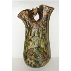 WELLER POTTERY WOODCRAFT WALL POCKET