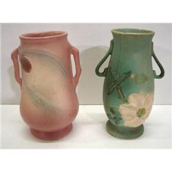 TWO PIECES OF ART POTTERY