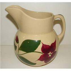 WATT FLORAL DECORATED PITCHER