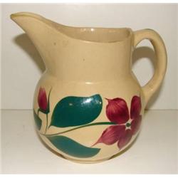 WATT FLORAL DECORATED CREAM PITCHER