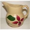 Image 1 : WATT FLORAL DECORATED CREAM PITCHER