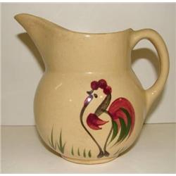 WATT ROOSTER DECORATED PITCHER