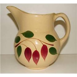 WATT FLORAL DECORATED CREAM PITCHER