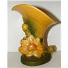 Image 1 : ROSEVILLE PEONY, 1942 CORNUCOPIA VASE