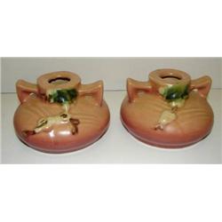 PAIR OF SNOWBERRY, 1946 CANDLESTICKS