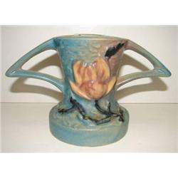 ROSEVILLE MAGNOLIA, 1943 VASE WITH OPEN BOTTOM